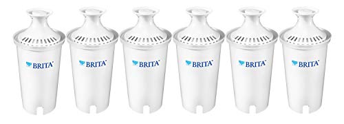 Brita Standard Water Filter, Standard Replacement Filters for Pitchers and Dispensers, BPA Free, 6 Count