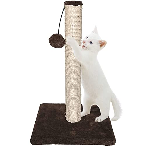 Ram® Large Cat Scratching Post Cat Tree Post Tree 42cm Brown