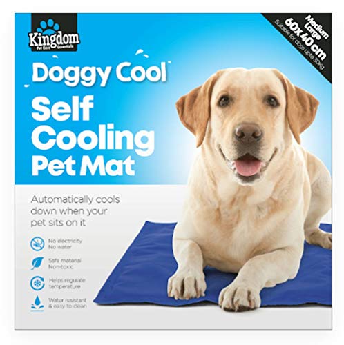 Kingdom Medium Large Dog Cooling Mat Non Toxic Self Cool 60cm x 40cm