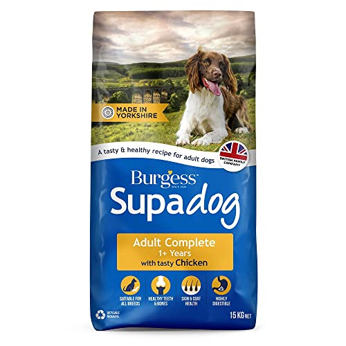 Burgess Supadog Adult dry dog food with tasty chicken 15 kg