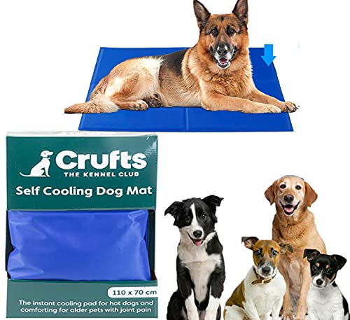 Extra Large Crufts 110 X 70CM PET DOG CAT SELF COOLING MAT MATTRESS HEAT RELIEF NON-TOXIC BEDDING