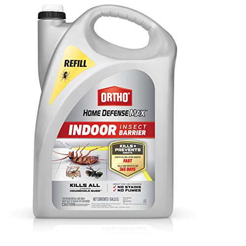 Ortho Home Defense Max Indoor Insect Barrier: Refill, Starts Killing Ants, Roaches, Spiders, Fleas and Ticks Fast, Use for Indoor Pest Control, Long-Lasting Control, 1 gal.