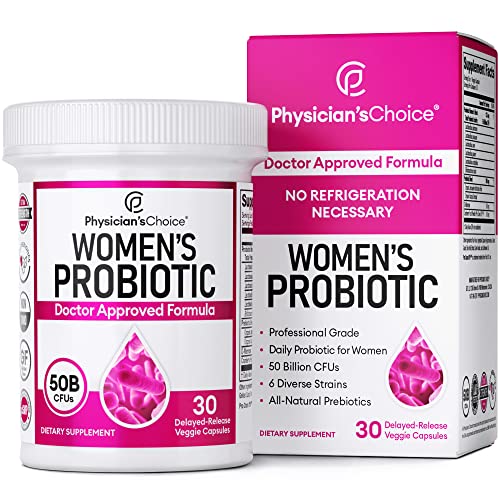 Prebiotics & Probiotics for Women - Science Backed ProCran - Organic Prebiotics, 50 Billion CFU, D-Mannose & Cranberry for Digestive, Immune, Feminine Health, Soy & Dairy Free, 30 Vegan Capsules