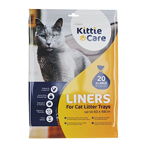 Pack of 20 XL Kittie Care Cat Litter Liners for Extra Large Box