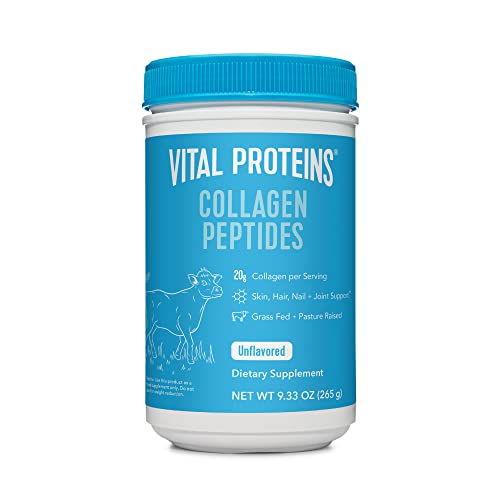 Vital Proteins Collagen Peptides Powder, 9.33 oz, Pack of 1, Promotes Hair, Nail, Skin, Bone and Joint Health, Unflavored