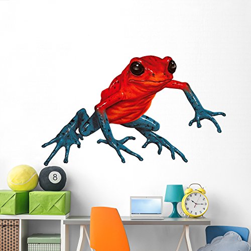 Poison-dart Frog Wall Decal by Wallmonkeys Peel and Stick Graphic (72 in W x 44 in H) WM85559