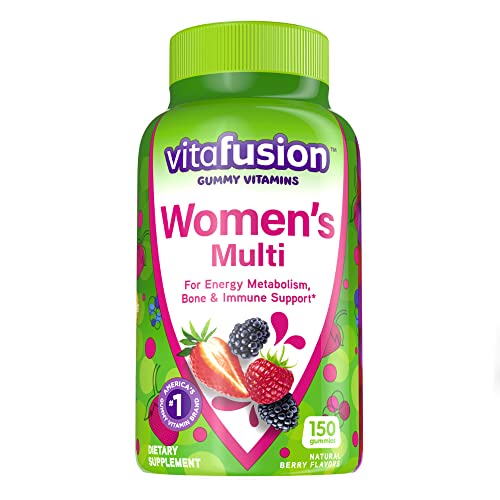 vitafusion Women's Multivitamin Gummies, Berry Flavored Womens Daily Multivitamins, 150 Count