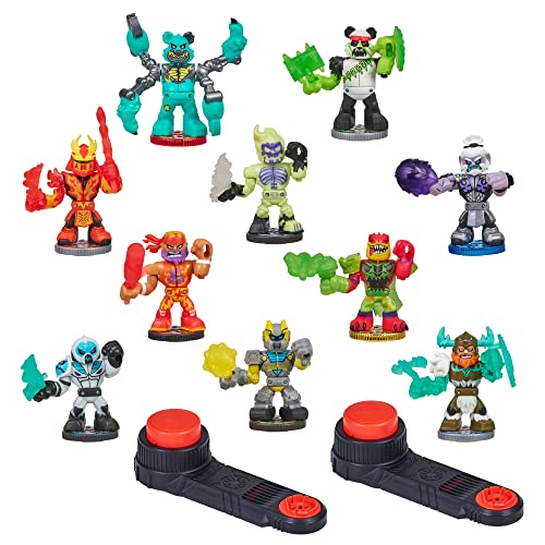 Legends of Akedo Exclusive Button Bash Collector Pack Contains 10 Ultimate Arcade Warrior Action Figures and 2 Button Bash Controllers - Amazon Exclusive