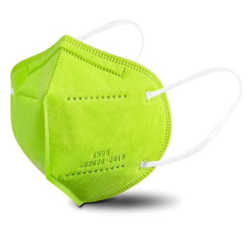 KN95 Face Mask 50 PCS, Breathable Protection Masks, 5-Ply KN95 Green Masks, Cup Dust Safety Masks