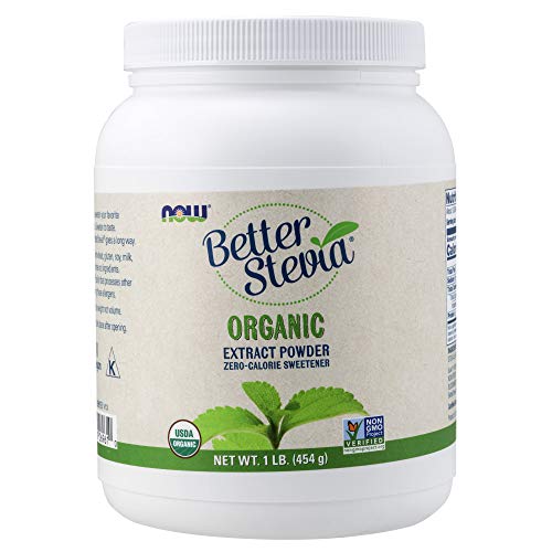 Now Foods Better Stevia Certified Organic Extract Powder 1 Lb (454 G) Powder