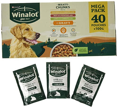 Winalot Dog Food Mixed in Gravy, 40 x 100g