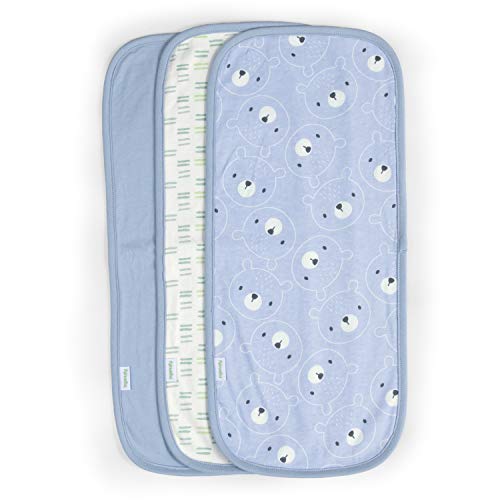 Easy Eater 3-Pack Soft Absorbent 100% Cotton Terry Baby Burp Cloth 19" x 8" - Kodi