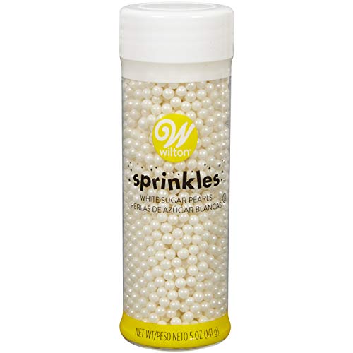 Wilton Sugar Pearls, White, 5 Oz