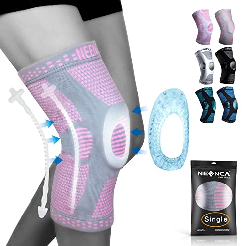 NEENCA Professional Knee Brace for Women,Knee Compression Sleeve Support with Patella Gel Pads & Side Stabilizers,Medical Grade Knee Sleeves Pads for Running,Meniscus Tear,Arthritis,Joint Pain Relief