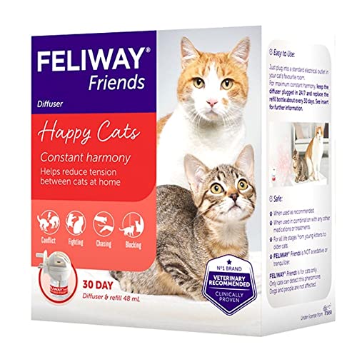 Feliway Friends 30 Day Starter Kit Diffuser and Refill, 48 ml