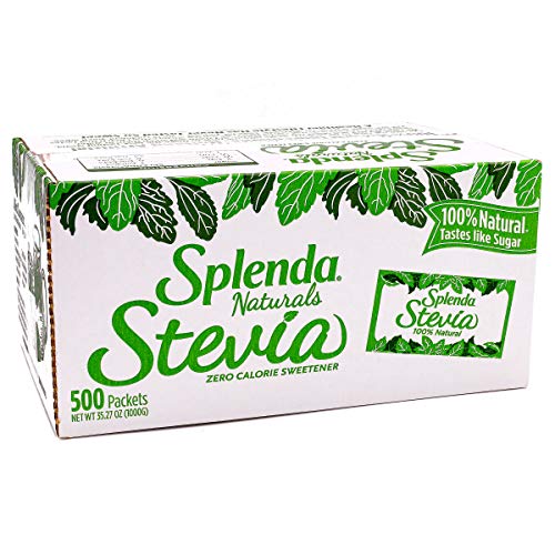 SPLENDA Naturals No Calorie Stevia Sweetener, Single-Serve Packets, 500 Count, 35.27 oz