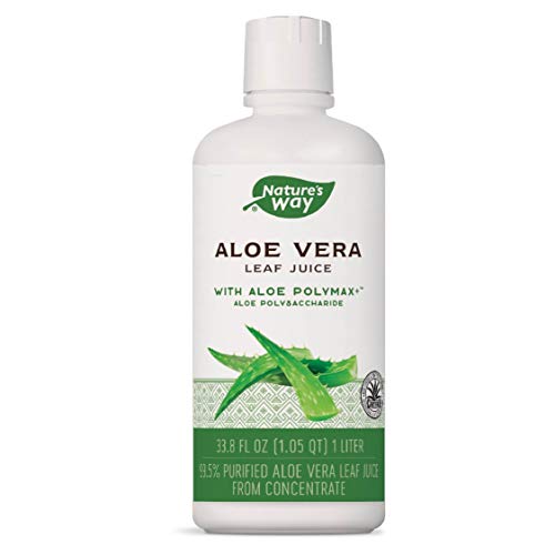 Nature's Way Premium Quality Aloe Vera Leaf Juice 99.5% Purified Aloe Vera Leaf Juice, 33.8 fl oz.