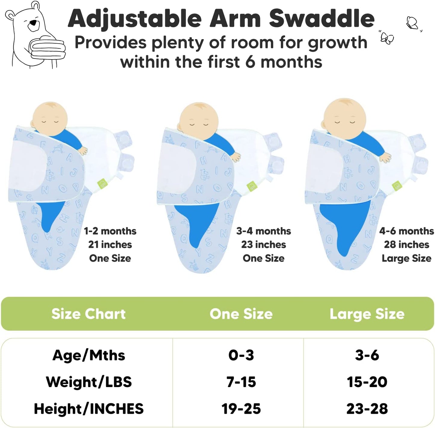 3-Pack Baby Swaddle Sleep Sacks - Organic Newborn Swaddle Sack - Ergonomic Baby Swaddles 0-3 Months - Baby Sleep Sack - Baby Swaddle Blanket Wrap - Baby Swaddle Sack - Baby Swaddle Wrap,Infant Swaddle