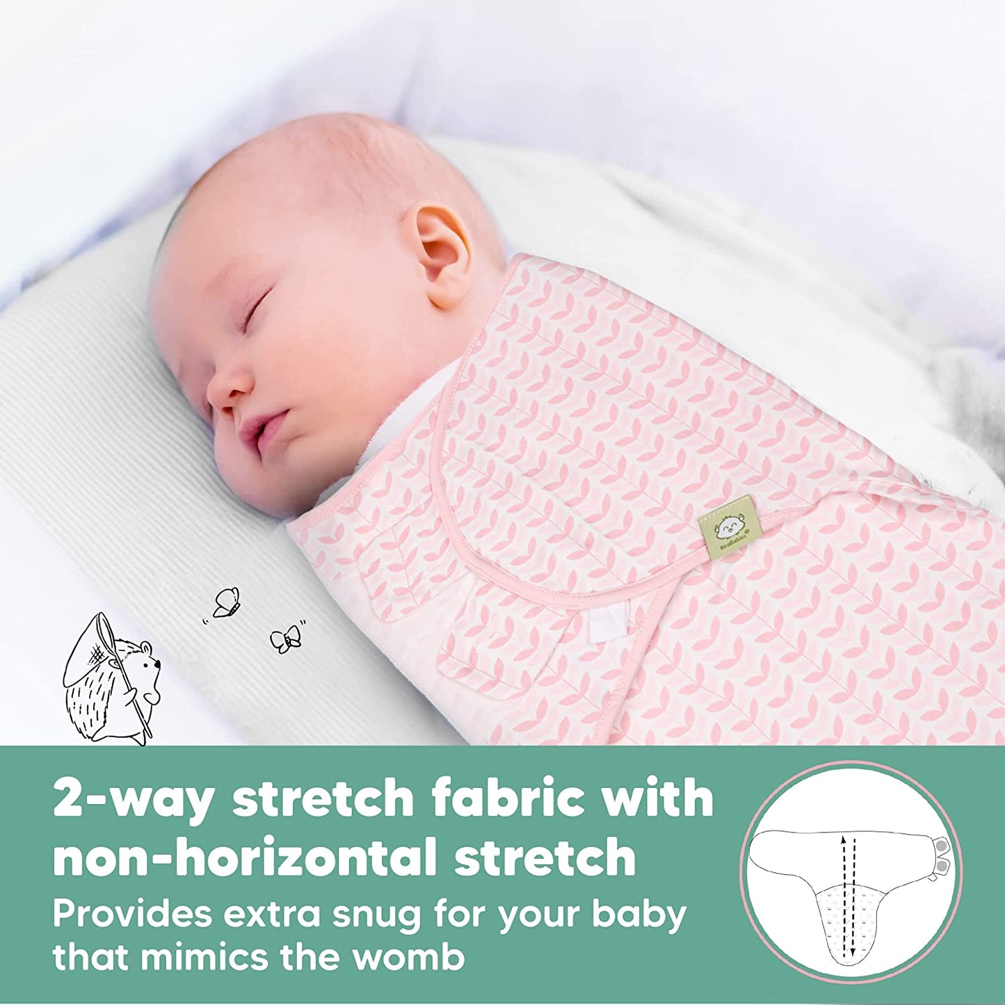 3-Pack Baby Swaddle Sleep Sacks - Organic Newborn Swaddle Sack - Ergonomic Baby Swaddles 0-3 Months - Baby Sleep Sack - Baby Swaddle Blanket Wrap - Baby Swaddle Sack - Baby Swaddle Wrap,Infant Swaddle