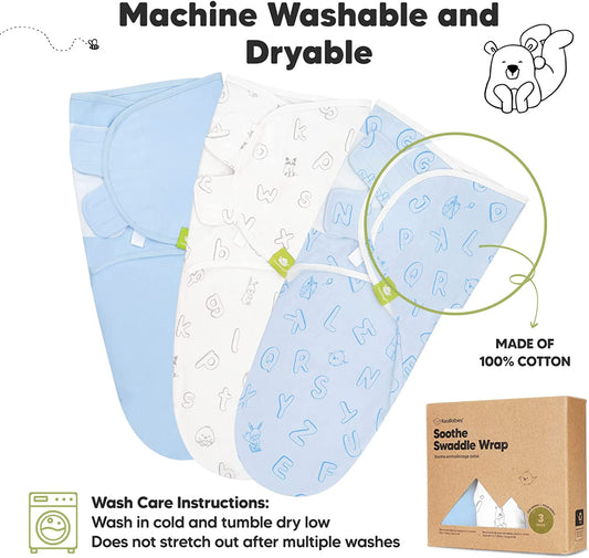 3-Pack Baby Swaddle Sleep Sacks - Organic Newborn Swaddle Sack - Ergonomic Baby Swaddles 0-3 Months - Baby Sleep Sack - Baby Swaddle Blanket Wrap - Baby Swaddle Sack - Baby Swaddle Wrap,Infant Swaddle