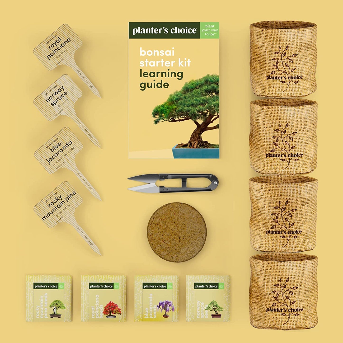 New Bonsai Starter Kit - Gardening Gifts for Women & Men - Unique DIY Hobbies, Crafts Hobby Kits for Adults - Unusual Gift Ideas for Garden Plant Lovers, or Gardener Mother (Bonsai)